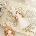 Miniatyrbild 5 av 5: IC Juldekoration Hatt Hänge Flicka Julgransprydnad Plysch Ängel Dockhänge Juldekor
