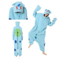Miniatyrbild 1 av 10: Polarfleece-serie Halloween Cartoon Djur En-dels Pyjamas MJ51 Parpyjamas Bulbasaur S
