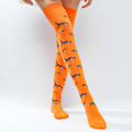 Miniatyrbild 1 av 7: Nya Pumpastrumpor Halloween Spökestrumpor Dödskalle Svarta och Gula Randiga Strumpor Dansrekvisita Kostym Spindelstrumpor MJ51 Spider Socks One Size