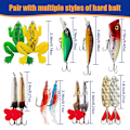 Miniatyrbild 3 av 4: Sex Katter | Julgåva blindbox 24 set hängande räkor våg klättring fiske grupp Amazon jul blindbox 398g 24PCS