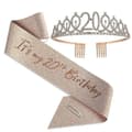 Party Krone Hodebånd Rhinestone Krone Hårtilbehør Første Års Nummer Bursdagskake Ornament Legering Hårbånd 20
