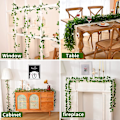 Miniatyrbild 4 av 7: Ivy Konstgjord Girlang 2m Ivy String Light Plants Ivy Duck med 20 LED Solar String Ivy Girlang Konstgjord Falska Växter Grön Ivy för Trädgård Bröllop Ivy, warm white sun-2m-20led