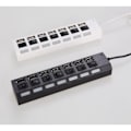 Miniatyrbillede 4 af 5: IC USB Hub Power USB Hub med Hurtigopladning med Enkelt Hvid