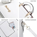 Miniatyrbilde 5 av 5: IC Motebager og håndvesker for damer, topphåndtak i lær, skuldervesker, crossbody-vesker, små vesker
