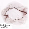 20/40 stk Usynlige hårnett Finmasket mørk brun 40 stk dark brown 40 Pcs