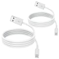 Miniatyrbild 1 av 5: 2-pack kompatibel med iPhone-laddarkabel 2m, Apple Lightning till USB -kabelsladd 2 meter Snabbladdning Apple Phone långa kablar