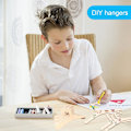 Pikkukuva 6 / 7: 10 kappaletta puisia vauvan henkareita, DIY puiset taaperohenkarit, puiset vauvan lasten henkarit, liukumattomat vauvan henkarit vauvoille, taaperoille ja lasten vaatteille Clothes stand – 10 pcs