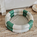 Miniatyrbild 4 av 4: Pool Buoy Rund Uppblåsbar Pool Stripe Backyard Kiddie Pool - Premium Utomhus Simbassäng För Barn