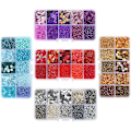 Miniatyrbilde 4 av 7: Fargerike Miniperler til Armbånd - DIY Makron Charmssett Light violet
