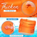 Miniatyrbild 3 av 5: IC 12-pack Armpuffar Simarmband Uppblåsbara Vattenflöten Flytärmar Simringar Rör Armband Rulla Upp Armpuffar (Gul, Blå, Rosröd)