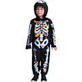 Pikkukuva 1 / 7: Luurankohaalari lapsille ja aikuisille 3D-tulostettu luut halloween-asu kallo roolipelijuhliin Q-barn 2 ans