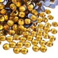 Hot-Fix Rhinsten, 1.440 Glas Flatback Krystaller, SS16 3,8–4mm, Til DIY Tøj, Sko & Tilbehørsdekoration, Guld