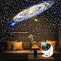 Miniatyrbilde 2 av 6: Stjerneprojektor Planetarium Projektor Stjerneprojektor Galaxy Taklampe for Voksne med 12 Skiver 360° Rotasjon Nattelys for Barn Voksne