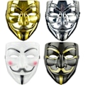 Miniatyrbild 1 av 5: IC 4-pack Halloween V för Vendetta Mask Set, Anonyma masker, Fest, World Book Week, Halloween Kit