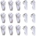 [LCS] 20pcs White Powerful Concrete Hard Wall Drywall Hooks Traceless Hanging Hook Traceless Nail Plastic Wall Hook 5cm