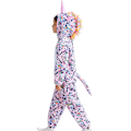 Miniatyrbild 4 av 7: Enhörning Pyjamas för Barn Djursovkläder Toddler Flickor Flanell Romper Full för Halloween Födelsedagsfest Rosa