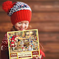 Miniatyrbild 7 av 8: Julkalenderpussel 2024 med 1008 bitar, Tomtepussel, julklappar till, 24 pussellådor nedräkning, julklapp till pojkar och flickor (I) Jag