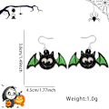 Pikkukuva 10 / 10: Uudet Halloween-sarjan korvakorut, kauhu kallo silmäpendantti korvakorut haamujuhlan koristelu MJ51 luova koru Spider Web earrings