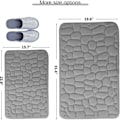 Pikkukuva 2 / 5: IC Memory Foam Kylpymatto Liukumaton kylpymatto Harmaa