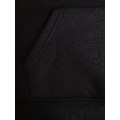 Miniatyrbillede 5 af 5: Solid Kænguru Lomme Hoodie, Casual Langærmet Hoodie Til Efterår & Vinter, Damebeklædning Sort black 4XL