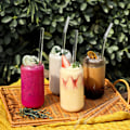 Miniatyrbillede 4 af 5: IC Genanvendelige glas sugerør, klare glas sugerør - perfekt til smoothies, milkshakes, te, juice