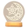 Miniatyrbillede 1 af 3: IC Dekorativ LED dekorativ lampe med 3D-ornament i basen