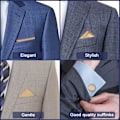 Miniatyrbild 5 av 7: Herr Bow Tie, Klassisk enfärgad slips Bow Tie för män, Satin Tux Bow Tie, Justerbar formell Bow Tie för fest, bröllop 3pc-Champagne