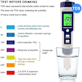 Miniatyrbillede 2 af 5: Pool Salt Tester, Digitalt Salinitetsmåler, Høj Nøjagtighed 5 I 1 Salinitetsmåler kompatibel med Saltvand, IP67