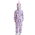 Miniatyrbild 2 av 7: Enhörning Pyjamas för Barn Djursovkläder Toddler Flickor Flanell Romper Full för Halloween Födelsedagsfest Rosa