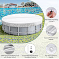 Miniatyrbild 3 av 5: Poolskydd, Vindtätt Rund Uppblåsbar Poolskydd, Dammtätt Vattentätt Poolskydd För Familjebassänger Badtunnor Spa Uppblåsbara Pool