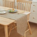 Miniatyrbillede 2 af 4: IC Løber khaki Bordløber Linned Bordløber til Fest Bryllup 30*180cm