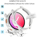 Miniatyrbillede 3 af 5: IC-etui, der er kompatibelt med Samsung Galaxy Active 2 Watch Transparent + rosaguld