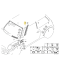 Miniatyrbilde 5 av 5: 51137128158 Høyre Front Vindusrute Stolpe Trim for Mini Cooper R50 R52 R53 2001-2008 Vindu A-Pillar