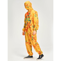 Miniatyrbild 5 av 7: Herr Kontaminerad Zombie Kostym Vuxna Halloween Glow in the Dark Fancy Dress Outfit med Mask M