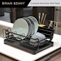 Miniatyrbild 3 av 5: Diskställ i aluminium med avtagbar bricka, 41,9 x 29,9 x 13,4 cm, Svart
