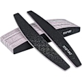 Miniatyrbillede 1 af 7: Neglefile, 100/180 Grit Dobbeltsidet Emery Board, 16 stk Professionelt Neglefil Sæt Buede Fingerneglefile til Neglepleje og Styling (Sort)