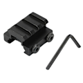 Pikkukuva 5 / 5: IC 20 - 20 mm Rengas Tactical Track Clamp 21 mm Korttipaikka Metsästys Kivääri Musta