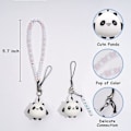 Miniatyrbild 5 av 5: IC 2 st par telefonsnodd handledsrem anti-förlorad berlock Panda tecknad nyckelring Kawaii akrylpärlor lanyard för pojkar flickor rosa