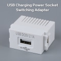 Miniatyrbillede 1 af 5: USB-strømmodul 220V 5V Transformator Switching Adapter Hvid