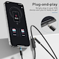 Miniatyrbilde 3 av 5: Endoskop for iPhone, ILIHOME inspeksjonskamera med 5,5 mm objektiv for, 2 meter halvrigid kabel boreskop IP68 vanntett 2m