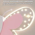 Miniatyrbild 3 av 5: IC LED Vägglampa inomhus med strömbrytare, Barnrumsinredning Sänglampa Dimbar 3 färger Utbytbar 16W Kreativ 3D Fjäril