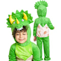 Miniatyrbilde 5 av 7: Unge barn klekket dinosaur klær halloween fest dinosaur egg luksus jumpsuit for gutter jenter