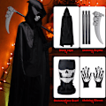 Miniatyrbillede 5 af 7: Halloween kappe, kappe cosplay kappe rekvisitter til halloween-masquerade a 140