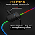 Miniatyrbilde 4 av 5: IC Gaming Musematte med LED-lys - RGB - Velg størrelse 40*90*4 cm