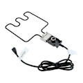 Miniatyrbillede 1 af 5: Elektrisk rygergrill varmeelement med justerbar termostat ledning rustfrit stål controller 1500W 50F-400F til Masterbuilt