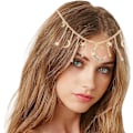 Miniatyrbilde 1 av 7: Boho-dusker pannebånd, duskjede hårbånd, boho pannebånd hode, damehodeplagg for festivaltilbehør bryllup halloween G