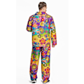 Miniatyrbilde 2 av 7: Hippie Kostyme for Menn - Voksen 60- og 70-talls Kostyme - Hippie Topp og Bukser for Maskerade Fest M-XXL XXL