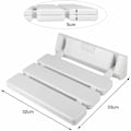 Miniatyrbilde 4 av 5: DEBUNS Sammenleggbart dusjsete i aluminium og ABS, 330 x 320 x 70 mm