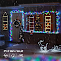 Miniatyrbilde 5 av 5: LED-julelys - Juledekorasjonstrinnlys med julenissen for innendørs og utendørs, vindu, hage, hjem, vegg, juletrepynt (2,5 fot)