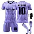 Miniatyrbilde 2 av 2: 22-23 Real Madrid borte lilla nummer 9 Benzema 14. gang jubileumsutgave 20 Vinicius 10 Modric Real Madrid borte nummer 10 Real Madrid away number 10 #M
